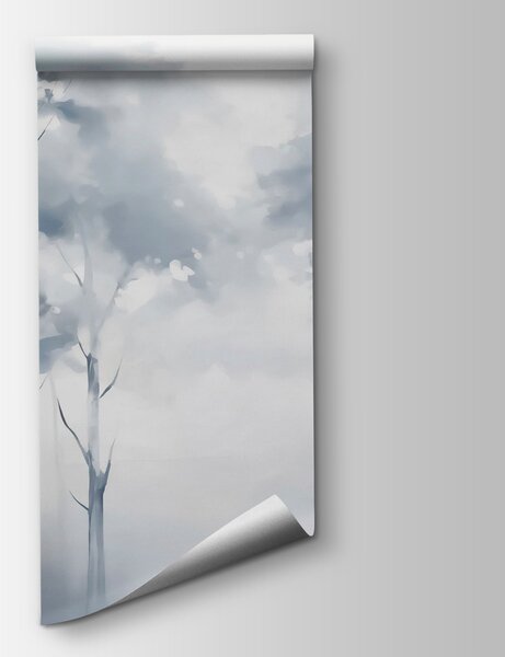 Fototapeta Skupina stromů v mlžném lese, Přírodní fototapety, Populární fototapety, w02927 - Tapeko.co.cz
