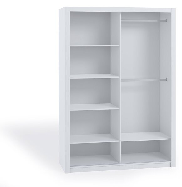 Šatní skříň Bonaparte SZ180 (bílá). Akce -12%