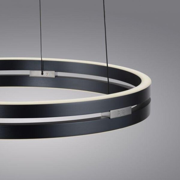 Paul Neuhaus Závěsné LED svítidlo PURE E-Loop, 50W, ø 50 cm, 2700-5000K Barva: Mystická šedá