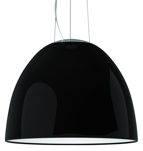 Závěsná svítidlo Artemide, Nur Gloss, stmívatelné, Černá, Obývací pokoj, Kov, Design