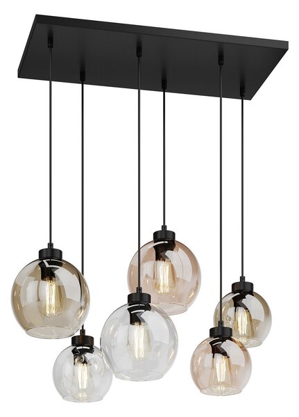 Závěsná svítidlo TK Lighting, Cubus, stmívatelné, Vícebarevná, Obývací pokoj, Sklo, Moderní