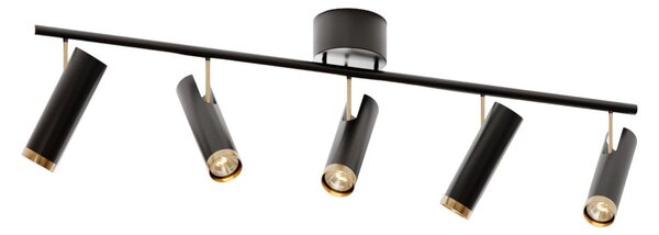 Stropní Lampa By Rydéns, Puls Bar, stmívatelné, Černá, Obývací pokoj, Kov, Moderní