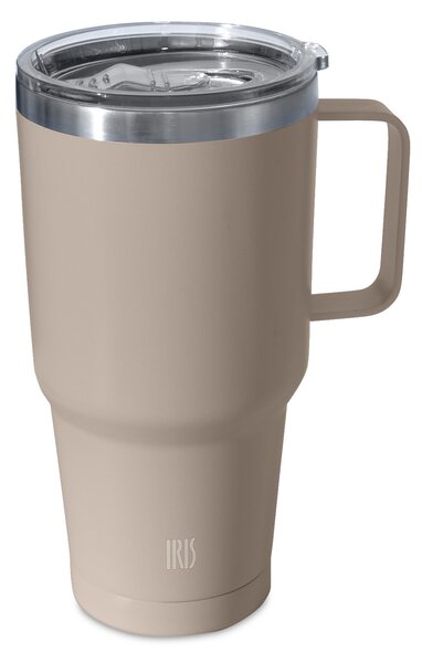 Termohrnek Tumbler s rukojetí, 850ml, Iris Barcelona, béžová