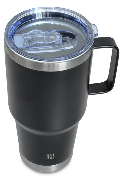 Termohrnek Tumbler s rukojetí, 850ml, Iris Barcelona, černá
