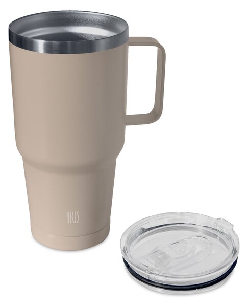 Termohrnek Tumbler s rukojetí, 850ml, Iris Barcelona, béžová
