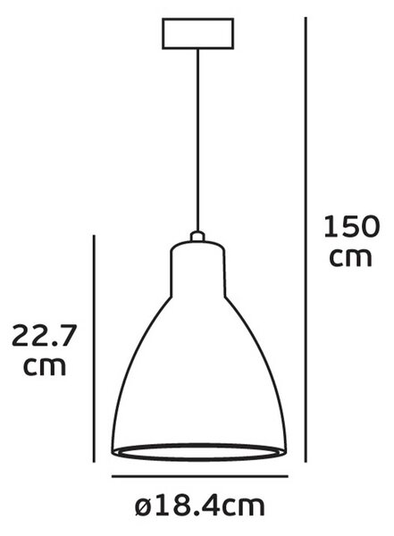 VK Light Remy E27 závěsné betonové svítidlo