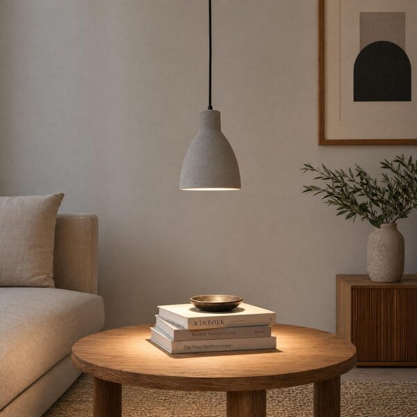 VK Light Remy E27 závěsné betonové svítidlo