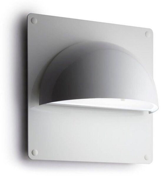 Rørhat LED Venkovní Nástěnné Světlo w/Backplate Bílá