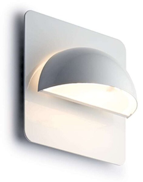 Rørhat LED Venkovní Nástěnné Světlo w/Backplate Bílá