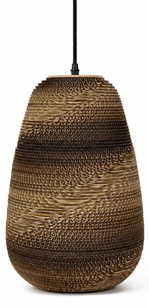 VK Light Noem E27 závěsné papírové svítidlo oválné 230xØ350 mm
