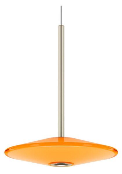 Závěsná svítidlo LOOM DESIGN, stmívatelné, Oranžová, Obývací pokoj, Sklo, Moderní