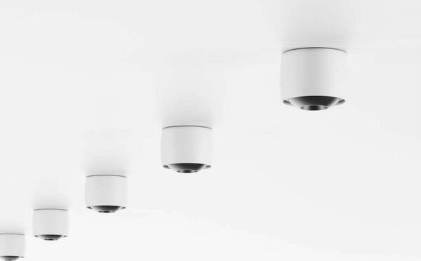 Stropní Lampa LOOM DESIGN, Air, stmívatelné, Bílá, Obývací pokoj, Hliník, Moderní