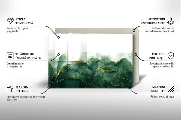 Skleněný tácek pod svíčku Abstraktní příroda ppz-00088468