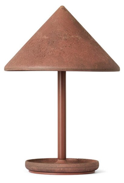 Stolní lampa MATER, Hnědá / Rezavá, Obývací pokoj, Plast