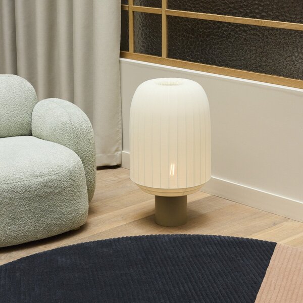 Stojací Lampa Northern, Tradition, stmívatelné, Bílá, Obývací pokoj, Tkanina / Textil, Design
