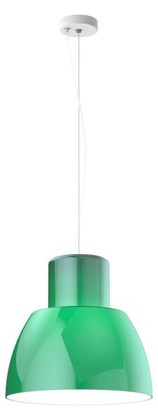 Závěsná svítidlo Nemo Lighting, Lorosae, stmívatelné, Zelená, Obývací pokoj, Sklo