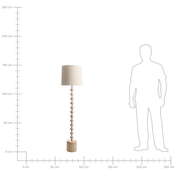 Stojací lampa KRIOS Kov Světle hnědá