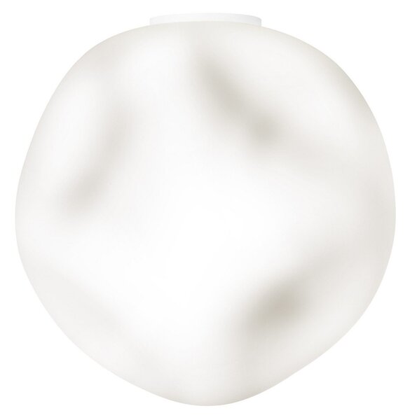 Stropní Lampa Foscarini, Hoba Grande, stmívatelné, Bílá, Obývací pokoj, Sklo, Design