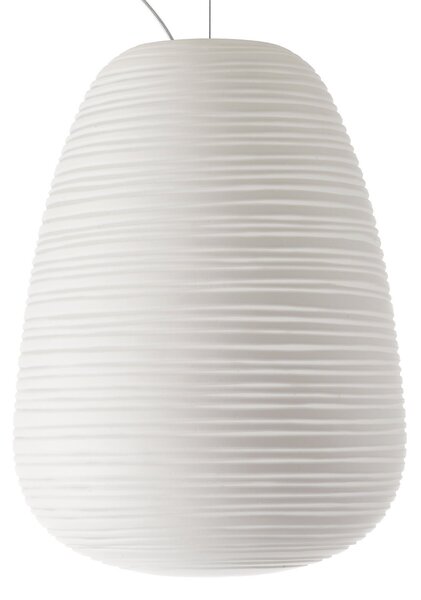 Závěsná svítidlo Foscarini, Rituals 1, stmívatelné, Bílá, Obývací pokoj, Sklo, Design