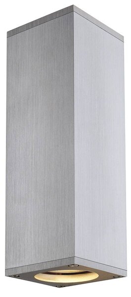 LA 1000329 THEO UP/DOWN QPAR51 nástěnné svítidlo kartáčovaný hliník max. 2x50W - BIG WHITE (SLV)