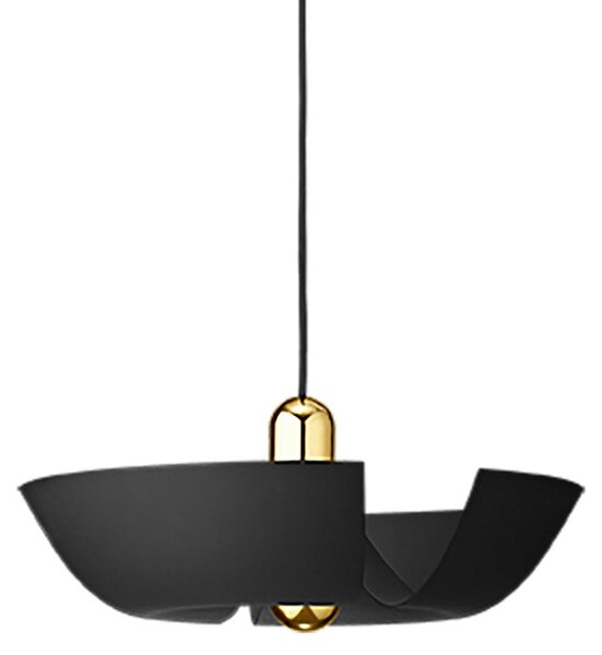 Závěsná svítidlo AYTM, Cycnus, stmívatelné, Černá, Obývací pokoj, Hliník, Design