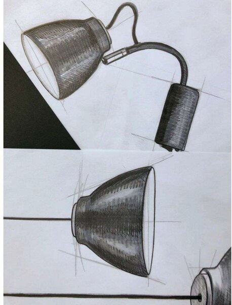 Nástěnná Svítidla Halo Design, Šedá, Kov