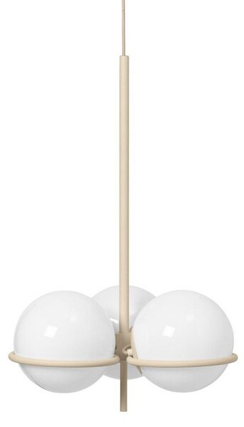 Lustry ferm LIVING, Era, stmívatelné, Béžová, Obývací pokoj, Sklo, Design