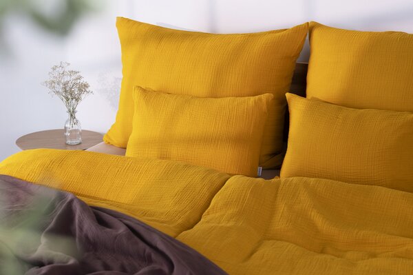DARRÉ Celoroční mušelínové povlečení Honey - GOTS Velikost: 140 x 200 + 70 x 90