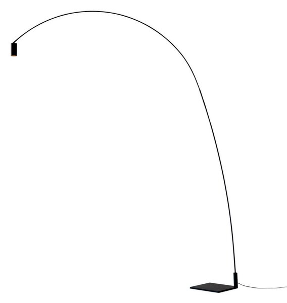 Stojací Lampa Nemo Lighting, Fox, stmívatelné, Černá, Obývací pokoj, Kov, Moderní