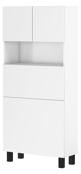Regál Holli (bílá matná). Akce -10%