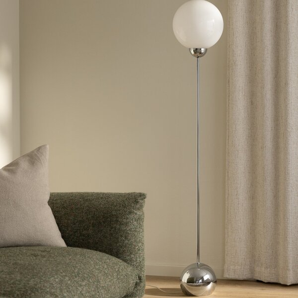 Stojací Lampa Globen Lighting, Bílá, Obývací pokoj, Sklo, Moderní