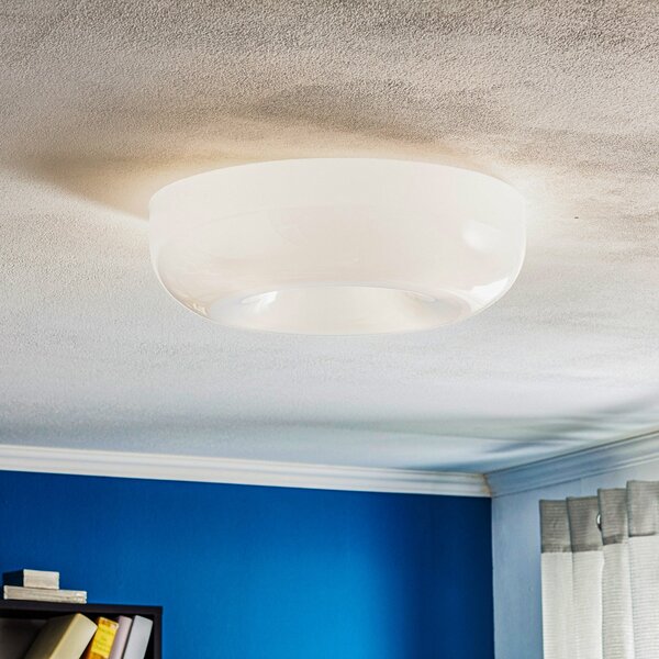 Stropní Lampa Foscarini, Circus grande, stmívatelné, Bílá, Obývací pokoj, Sklo, Design