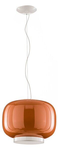Závěsná svítidlo Foscarini, Chouchin 1, stmívatelné, Oranžová, Kuchyně, Sklo, Design