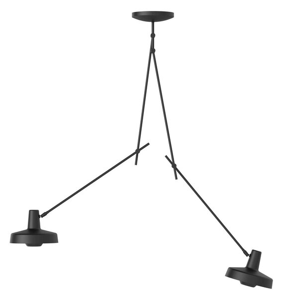Stropní Lampa GRUPA, Arigato, stmívatelné, Černá, Pracovna, Kov