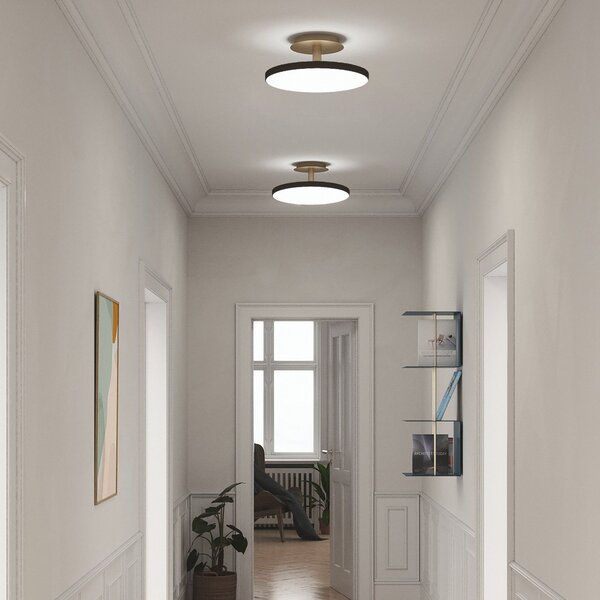 Stropní Lampa UMAGE, Asteria UP PLUS, stmívatelné, Černá, Obývací pokoj, Kov, Design