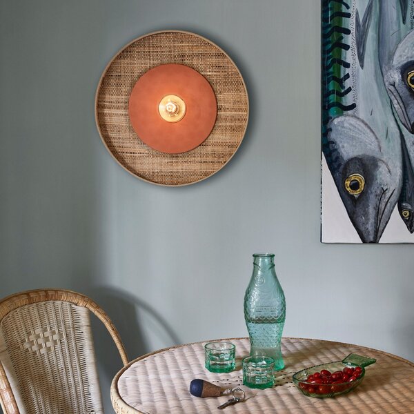Nástěnná Svítidla MARKET SET, Portinatx, stmívatelné, Hnědá / Rezavá, Obývací pokoj, Keramika, Design