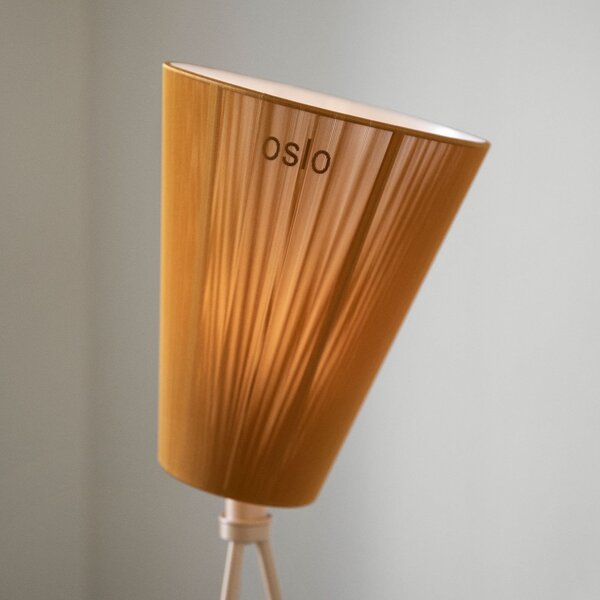 Stojací Lampa Northern, Oslo Wood, stmívatelné, Obývací pokoj, Tkanina / Textil, Design