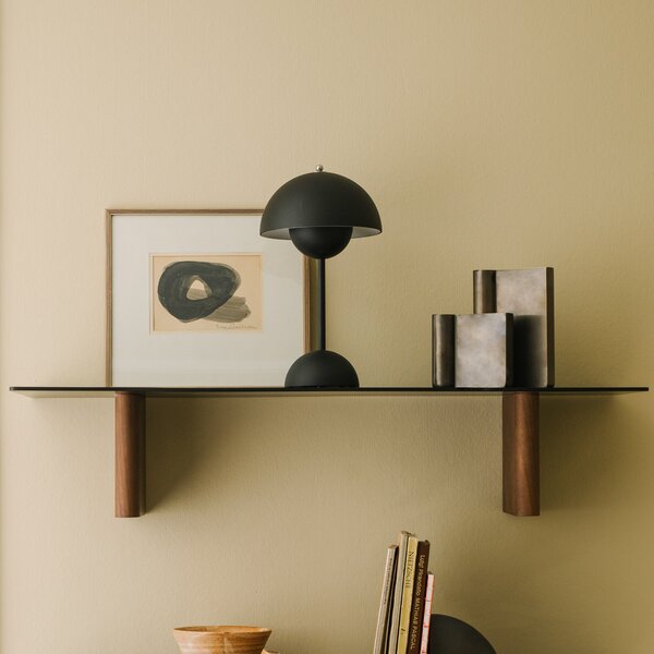 Stolní lampa &Tradition, Flowerpot VP9, stmívatelné, Černá, Obývací pokoj, Plast, Design