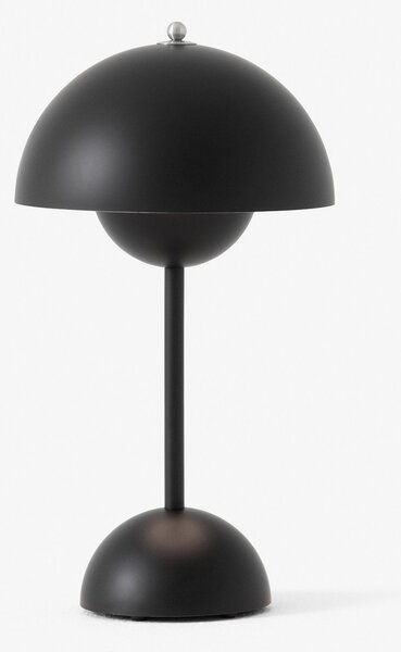 Stolní lampa &Tradition, Flowerpot VP9, stmívatelné, Černá, Obývací pokoj, Plast, Design