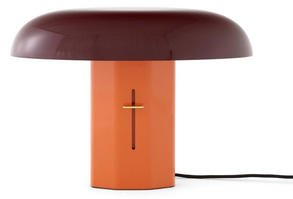 Stolní lampa &Tradition, Montera JH42, stmívatelné, Červená, Obývací pokoj, Hliník, Design