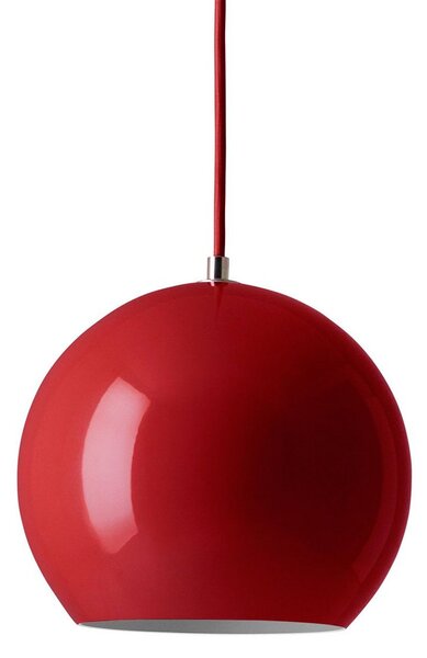 Závěsná svítidlo &Tradition, Topan VP6, stmívatelné, Červená, Obývací pokoj, Kov, Design