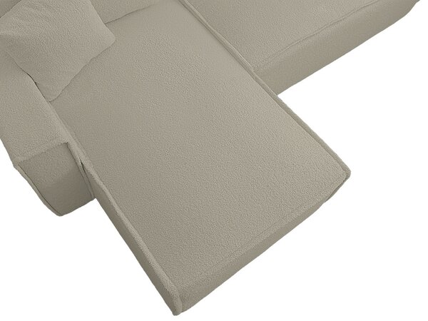 Rozkládací oboustranná sedací souprava do L SMART BOUCLE 232x143 cm, šedobéžová