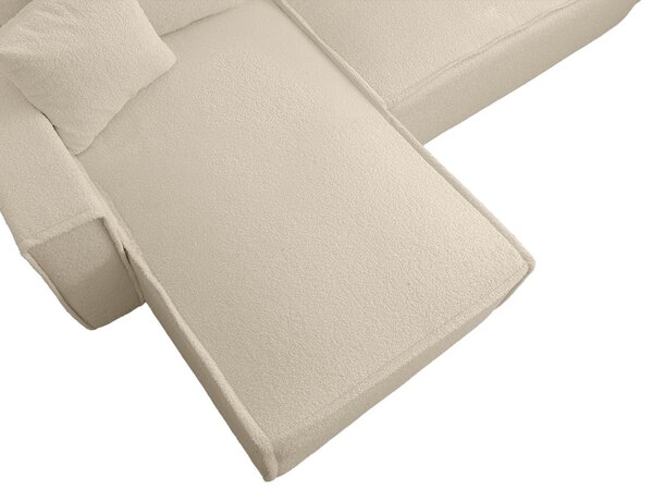 Rozkládací oboustranná sedací souprava do L SMART BOUCLE 232x143 cm, krémová