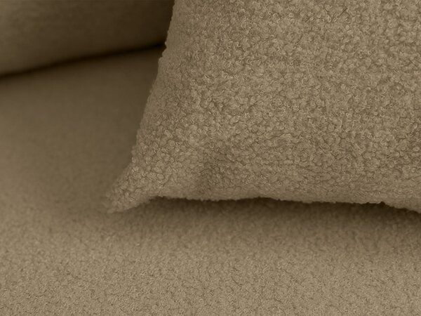 Rozkládací oboustranná sedací souprava do L SMART BOUCLE 232x143 cm, tmavě béžová