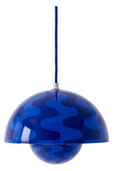 Závěsná svítidlo &Tradition, Flowerpot VP1, stmívatelné, Modrá, Obývací pokoj, Kov, Design