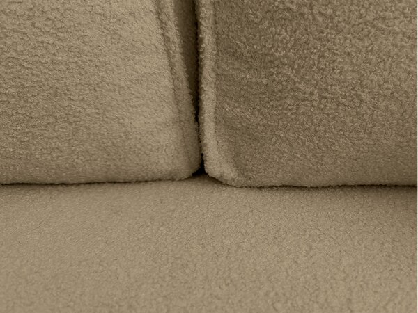 Rozkládací oboustranná sedací souprava do L SMART BOUCLE 232x143 cm, tmavě béžová