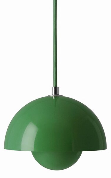 Závěsná svítidlo &Tradition, Flowerpot VP10, stmívatelné, Zelená, Obývací pokoj, Kov, Design