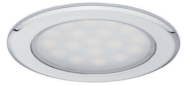 P 99920 LED nábytkové vestavné svítidlo kruhové 2ks sada 2x2,5W chrom - PAULMANN