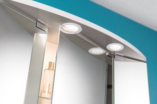 P 99920 LED nábytkové vestavné svítidlo kruhové 2ks sada 2x2,5W chrom - PAULMANN