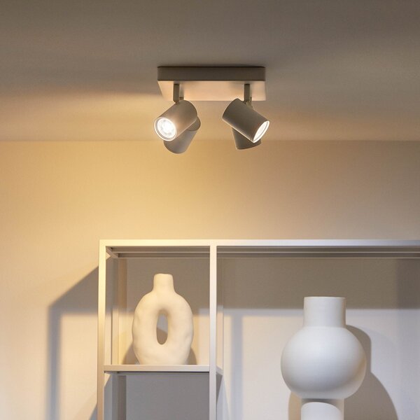 Stropní Lampa WiZ, Imageo, stmívatelné, Bílá, Chodba, Hliník, Moderní
